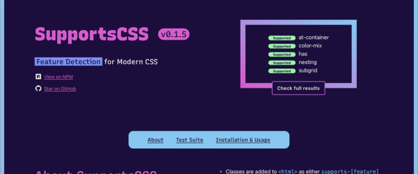 モダンCSSの新機能のブラウザ対応がこれで簡単になる！ Modernizrに代わる新しいスクリプト -SupportsCSS