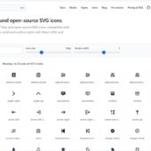JSXやFigmaもサポートしている、400以上用意されたオープンソースのSVGアイコンセット・「Flowbite Icons」