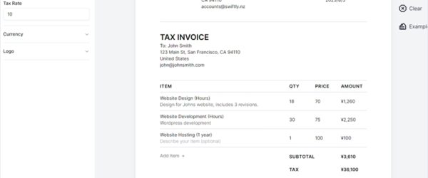 プレビューを見ながら編集できるオープンソースのシンプルな請求書作成アプリ・「Invoice Kitchen」