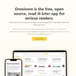 LogseqやObsidianなどと連携できるオープンソースの「後で読む」アプリ・「Omnivore」