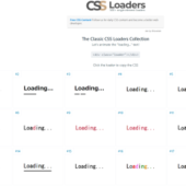 CSSのみで実装された５００種類のローディングアニメーション「CSS Loaders」