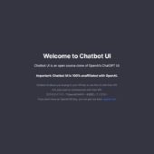 OpenAIのChatGPTライクに使えるオープンソースのAIチャット用UI・「Chatbot UI」