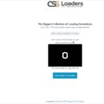 1つのHTML要素で実装できるCSSローダーのコードを500以上紹介している・「CSS Loaders」