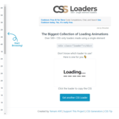 CSSのコピペでローディングアニメーションを簡単に実装できる「CSS Loaders」