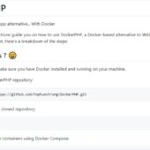 手軽にDockerベースのPHP開発環境を作れる・「DockerPHP」