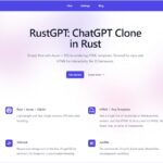 Rustで構築されたオープンソースのChatGPTのUIクローン・「RustGPT」