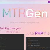 JSON、YAML、NEON等のテンプレートからPHPファイルを生成するオープンソースのCLIファイルジェネレーターエンジン・「MTRGen」