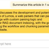 Webページを要約したり内容について質問出来る、ローカルのLLMを使って動作するWeb向けAI Copilotブラウザ拡張・「Lumos」