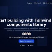 コピペで簡単利用も出来るオープンソースのTailwindベースUIコンポーネントライブラリ・「Tailframes」