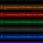 CSSの知っておくと便利な実装テクニック！ 相対カラー構文を使用して、1つのカラーに対して濃く薄くを簡単に設定できます