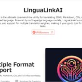 JSONやMarkdown、CSVなどのファイルをAIで翻訳できるCLI・「LinguaLinkAI」