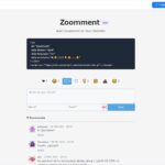 設置も簡単なNext.jsベースのオープンソースなコメントシステム・「Zoomment」