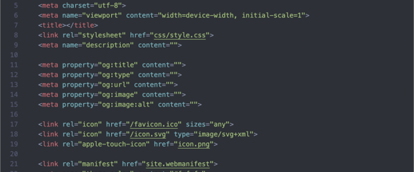 2024年版最近の実装に合わせた、HTMLでWebページを実装するための必要最小限をまとめたテンプレート一式