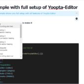 Reactアプリ向けに構築されたオープンソースのNotionライクなリッチテキストエディター・「Yoopta-Editor」