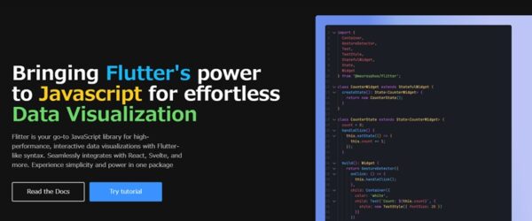 Flutterライクな構文で書けるオープンソースのデータ視覚化JavaScriptライブラリ・「Flitter」