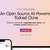 TodoistのUIクローンとして開発されたAI搭載のオープンソースのTodoアプリ・「TodoVex」