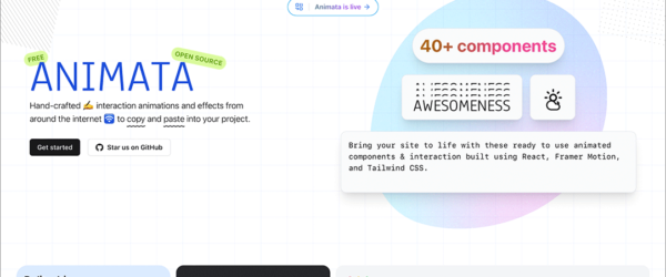 これはすごい便利！ WebサイトやスマホアプリのUIに今時のアニメーションやインタラクションを簡単に実装できる -Animata