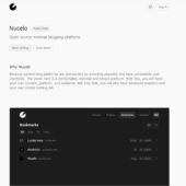 Notionライクなテキストエディターや解析ツールが組み込まれたオープンソースのミニマルなブログシステム・「Nucelo」