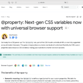 CSS変数がもっと便利になる新しい記述方法、CSSの次世代変数@propertyがすべてのブラウザにサポートされました