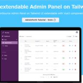 Vue3コンポーネントで拡張可能なTailwindベースのオープンソースの管理パネルフレームワーク・「AdminForth」