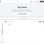 任意のCMS等とも統合可能なオープンソースのMediumライクなテキストエディター・「Typr Editor」