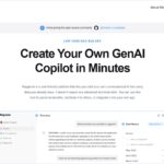 自身のAI Copilotを構築できるオープンソースのローコードRAGビルダー・「Raggenie」