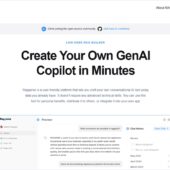 自身のAI Copilotを構築できるオープンソースのローコードRAGビルダー・「Raggenie」