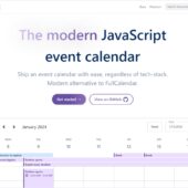 FullCalendarの代替として開発されたオープンソースのJavaScript製イベントカレンダー・「Schedule-X」