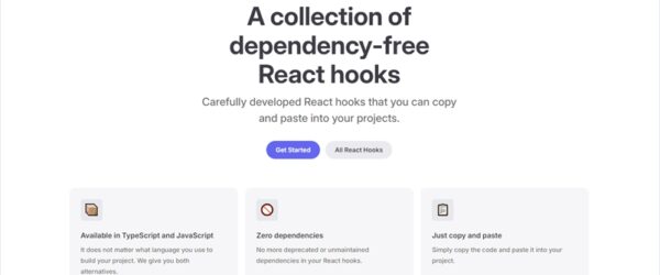 汎用的な非依存のReactフックを30以上まとめたコレクション・「Nova.js」