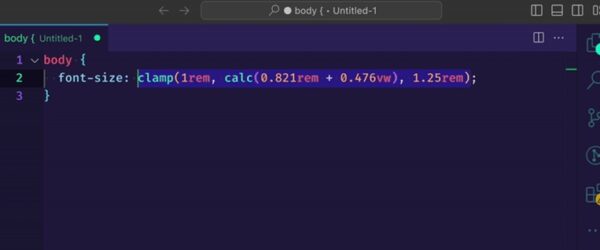 指定されたフォントサイズとviewportから自動でClamp()を生成するVS Code拡張・「Clamp It!」
