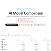 主要な各AIモデルの価格比較やコスト計算が出来るOSS・「Countless.dev」