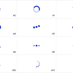 簡単に実装できる！ SVGアニメーションで気持ちよく動くスピナー、超軽量サイズでカスタマイズも簡単 -SVG Spinners