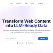 任意のWebサイトをLLMの学習データに変換するオープンソースのWebアプリ・「WaterCrawl」