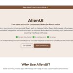 React Native向けに構築されたNativeWindベースのオープンソースUIコンポーネントライブラリ・「AlienUi」