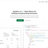 ReactとJSXを使用してPDF生成テンプレートを構築できるオープンソースのドキュメント生成ツールキット・「htmldocs」