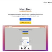 Next.js及びReactアプリでインタラクティブなプロダクトツアーを作成するためのオープンソースのオンボーディングライブラリ・「NextStep」