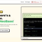 データベースの管理や最適化をサポートするオープンソースのAI駆動データベースアシスタント・「NeoBase」