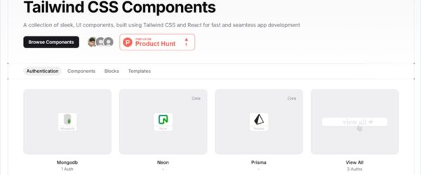 大量のコンポーネントが用意された、Tailwind + ReactのオープンソースUIコンポーネント集・「ShadwUI」