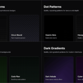 CSSで幾何学模様や繊細なグラデーションなど、さまざまな要素の背景にパターンを実装できる -MotifyX