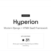DjangoベースのオープンソースSaaSボイラープレート・「Hyperion」
