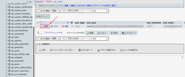 WordPress 6.8 のログインパスワードをデータベースから変更する方法