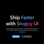 クリーンでユーザーフレンドリーなUIコンポーネントを提供する・「Snappy UI」