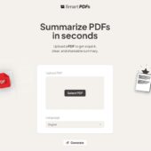 AIが任意のPDFを各セクションに分けて要約してくれるオープンソースのWebアプリ・「SmartPDF」