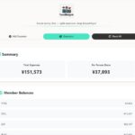 ログイン不要、オフライン且つ複数人のグループでも使えるオープンソースのシンプルな割り勘Webアプリ・「TravelBudgetr」