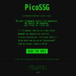 特定のフレームワークを使いたくない人向けに開発されたシンプルな静的サイトジェネレーター・「PicoSSG」