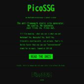 特定のフレームワークを使いたくない人向けに開発されたシンプルな静的サイトジェネレーター・「PicoSSG」