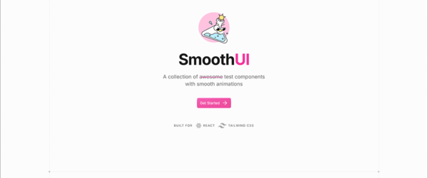 CSSで簡単カスタマイズ、洗練されたデザインと気持ちいいアニメーションで動作するUIコンポーネント -SmoothUI