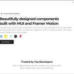 React向けに作られた、Material UI + Framer MotionベースのアニメーションUIコンポーネント集・「Sync UI」