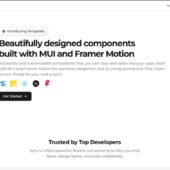 React向けに作られた、Material UI + Framer MotionベースのアニメーションUIコンポーネント集・「Sync UI」