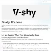 AIアシスト機能付きのオープンソースNext.js製ブログシステム・「V-shy Blogs」